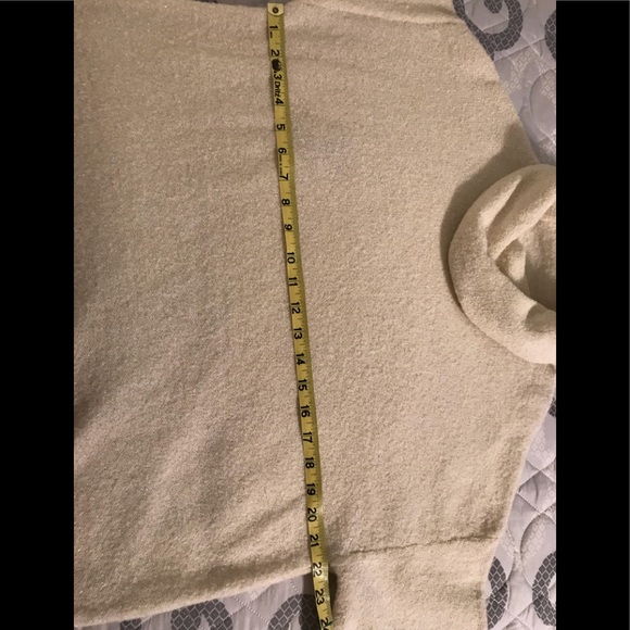 Chico’s Cowl Neck Sweater with Gold threading - Picture 5 of 6